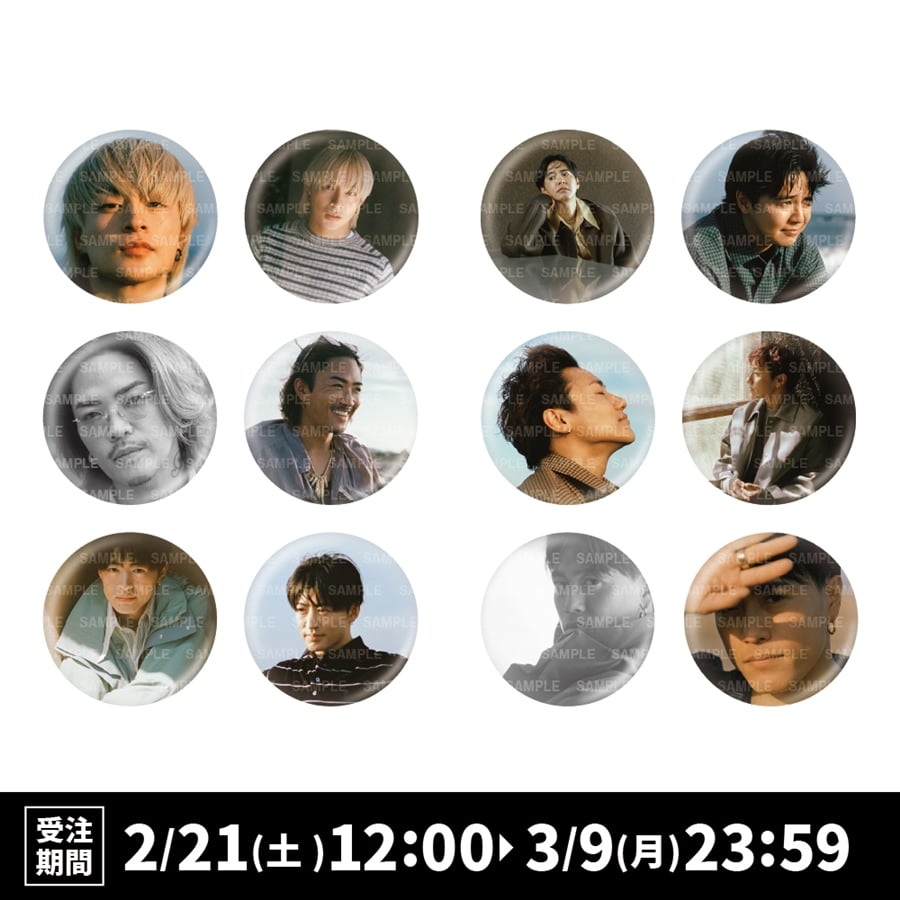 GENERATIONS 2026 カレンダー 缶バッジセット 詳細画像 カラー共通 1