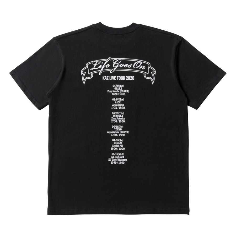 LIFE GOES ON Tシャツ/BLACK 詳細画像 カラー共通 1