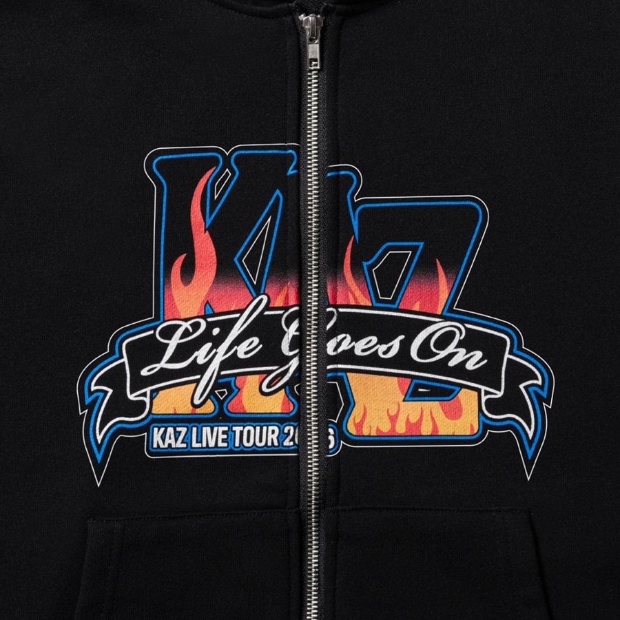 LIFE GOES ON ZIPパーカー/BLACK 詳細画像 カラー共通 2