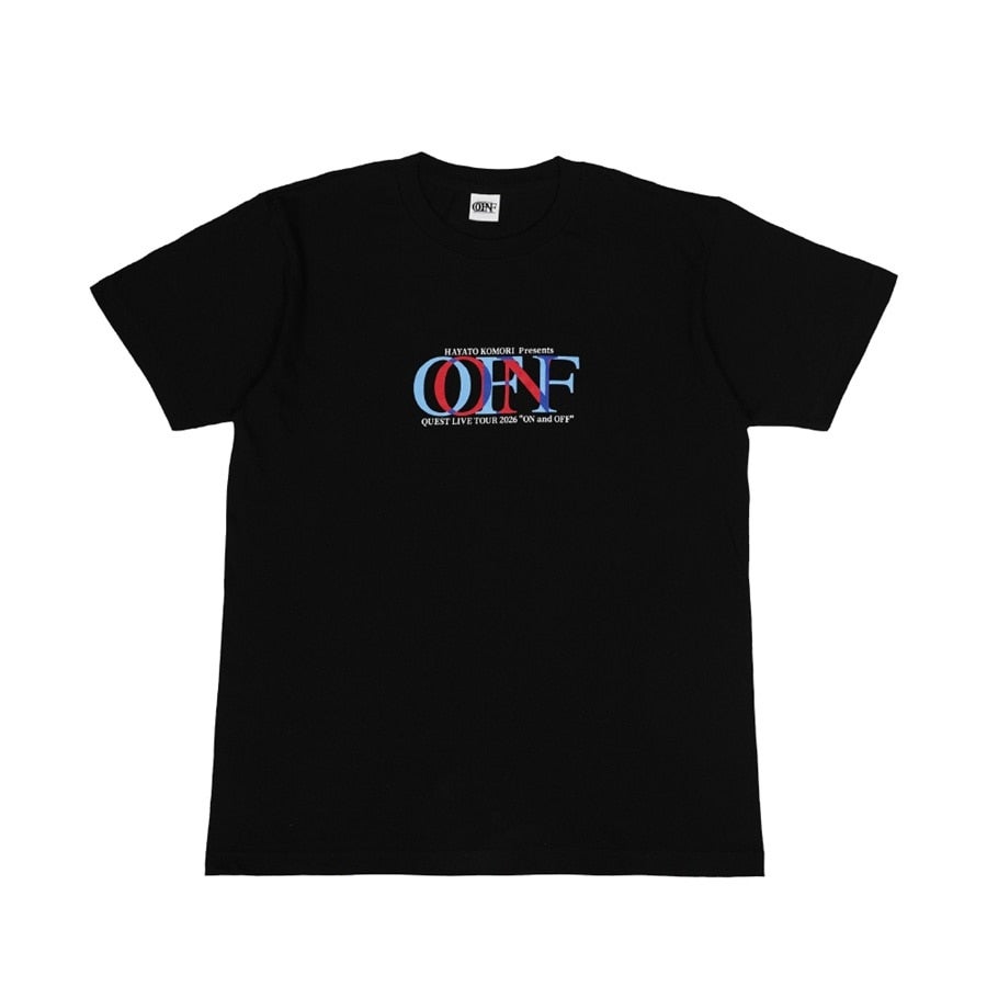 ON and OFF ロゴTシャツ/BLACK 詳細画像 BLACK 1
