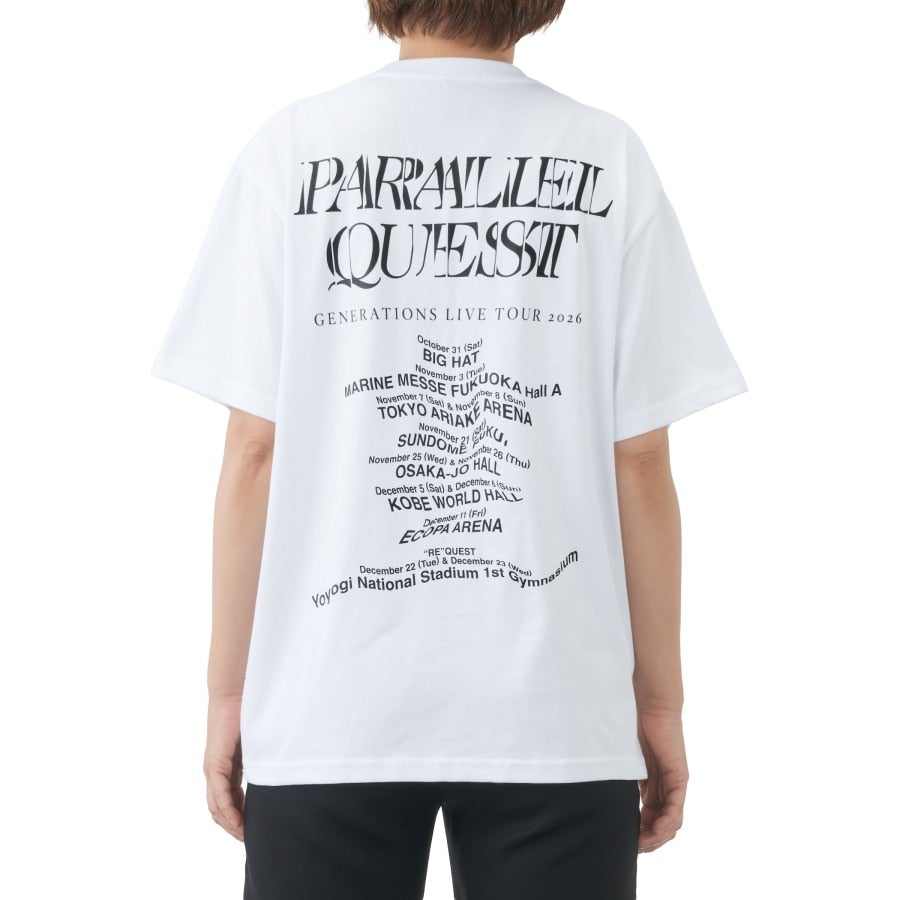 PARALLEL QUEST ツアーTシャツ/WHITE 詳細画像 カラー共通 5