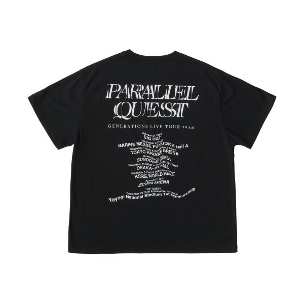 PARALLEL QUEST ツアーTシャツ/BLACK 詳細画像