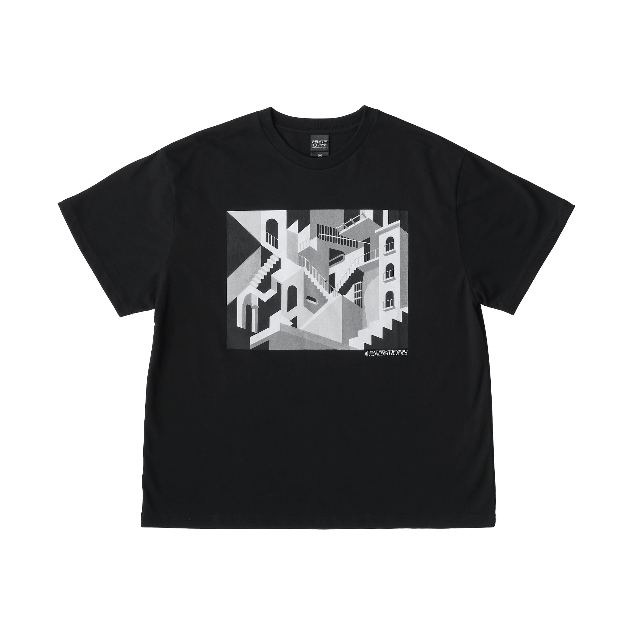 EXILE TRIBE STATION ONLINE STORE｜PARALLEL QUEST ツアーTシャツ/BLACK