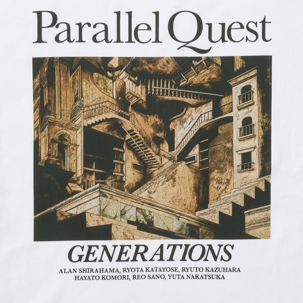 PARALLEL QUEST ロングスリーブTシャツ/WHITE 詳細画像