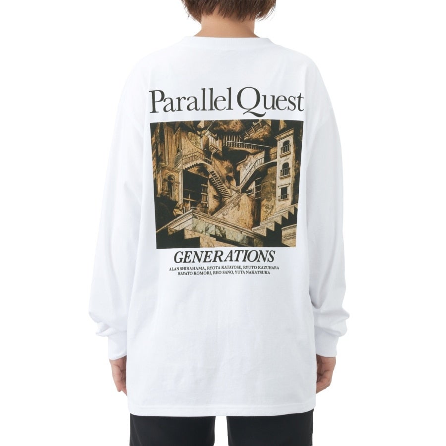 PARALLEL QUEST ロングスリーブTシャツ/WHITE 詳細画像 カラー共通 5
