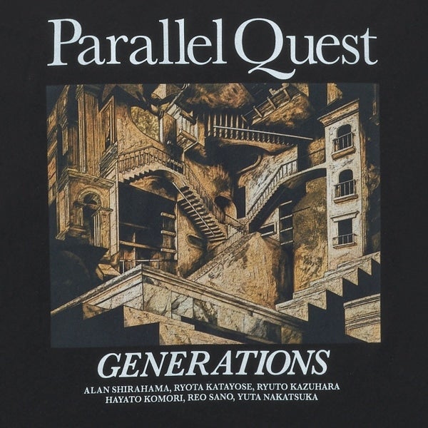 PARALLEL QUEST ロングスリーブTシャツ/BLACK 詳細画像