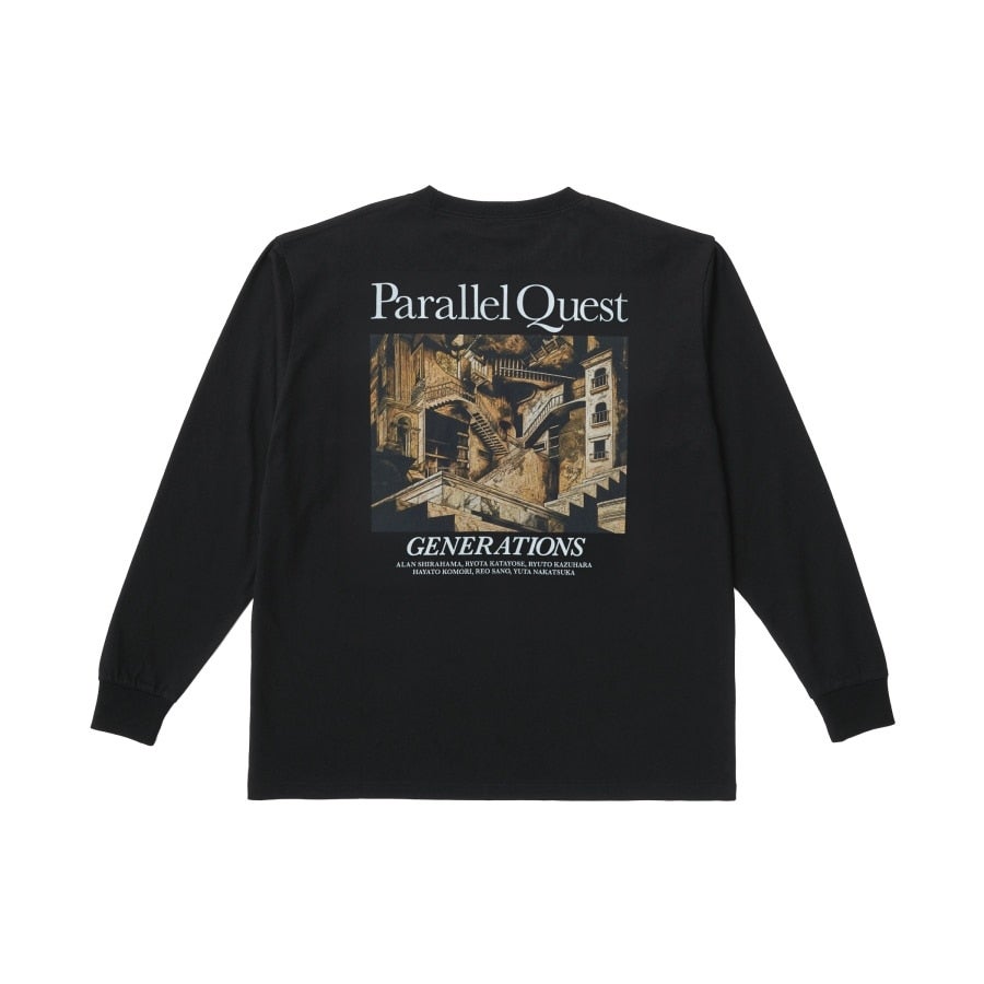 PARALLEL QUEST ロングスリーブTシャツ/BLACK 詳細画像 カラー共通 1