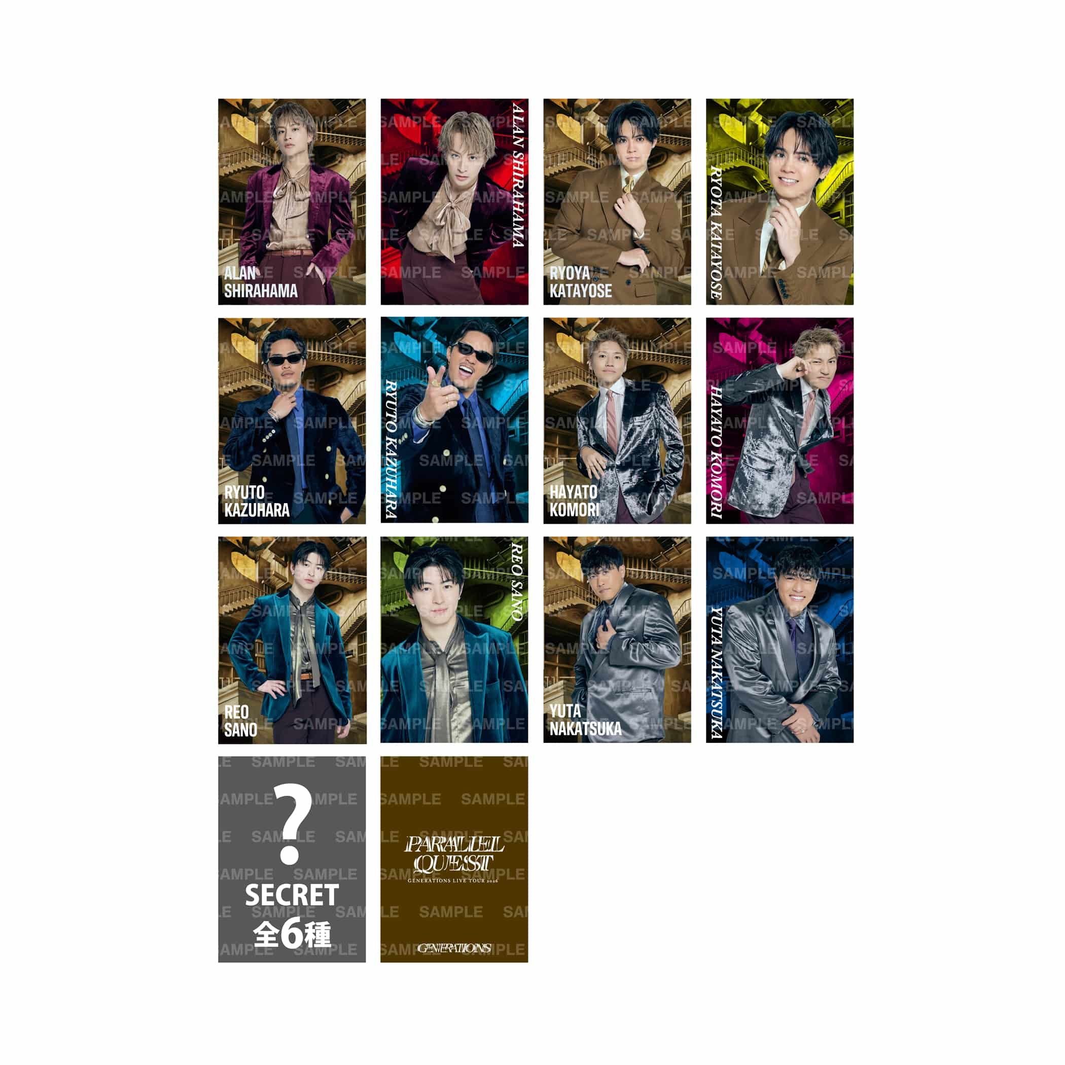 EXILE TRIBE STATION ONLINE STORE｜PARALLEL QUEST フォトカード/全12