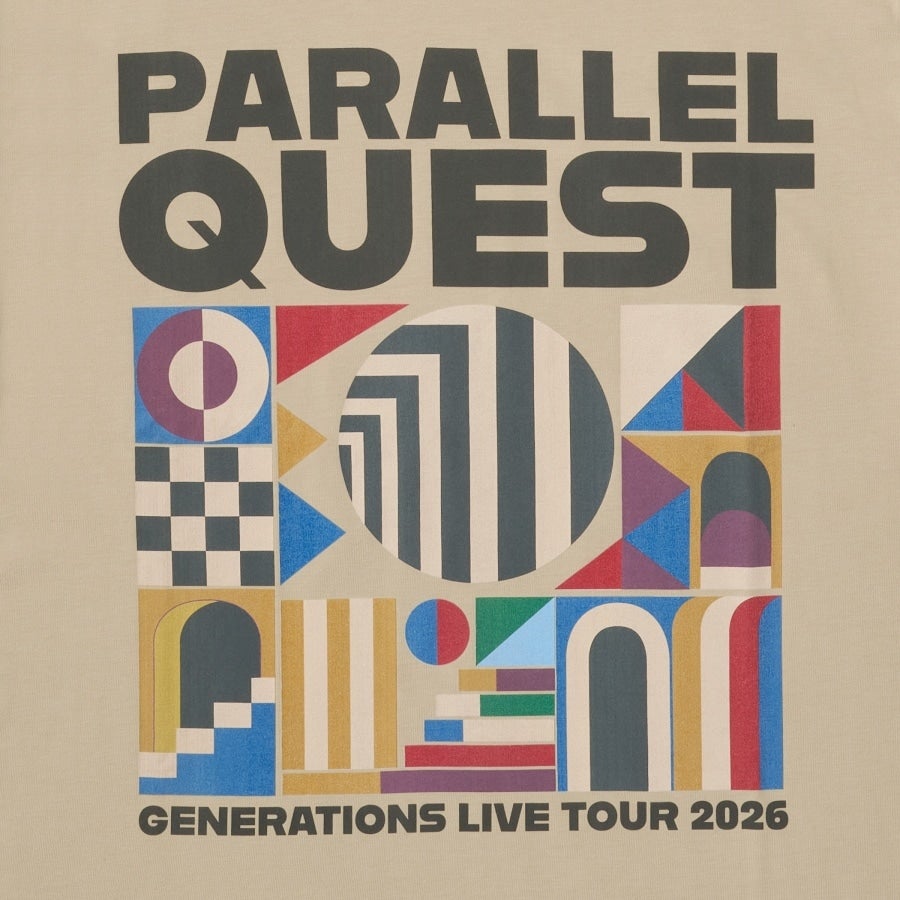 【会場限定】PARALLEL QUEST Tシャツ/BEIGE 詳細画像 カラー共通 2