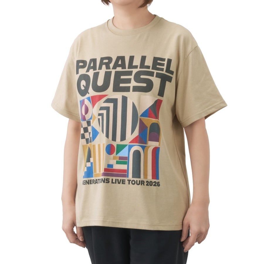 【会場限定】PARALLEL QUEST Tシャツ/BEIGE 詳細画像 カラー共通 3