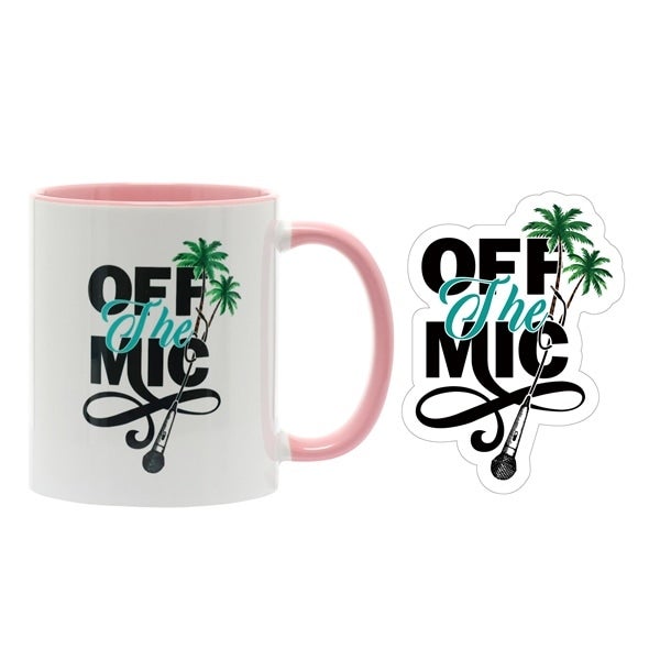 OFF THE MIC 2026 マグカップ＋ステッカーセット/PINK