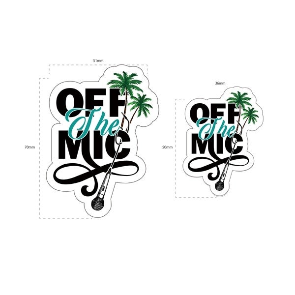 OFF THE MIC 2026 ステッカー2枚セット 詳細画像