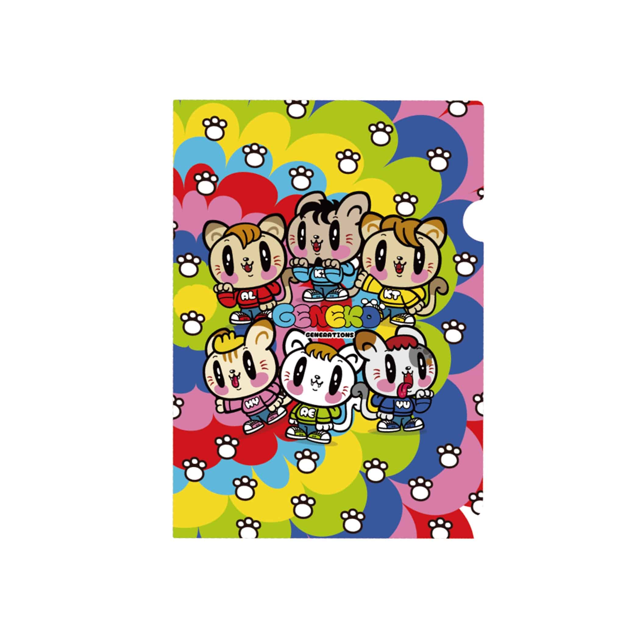 EXILE TRIBE STATION ONLINE STORE｜ジェ猫 クリアファイル/レインボー