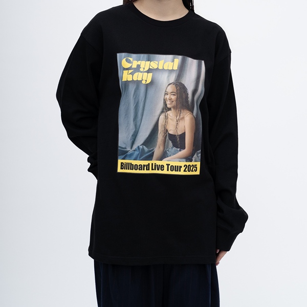 Crystal Kay Billboard Live Tour 2025 フォトロングスリーブTシャツ/BLACK 詳細画像