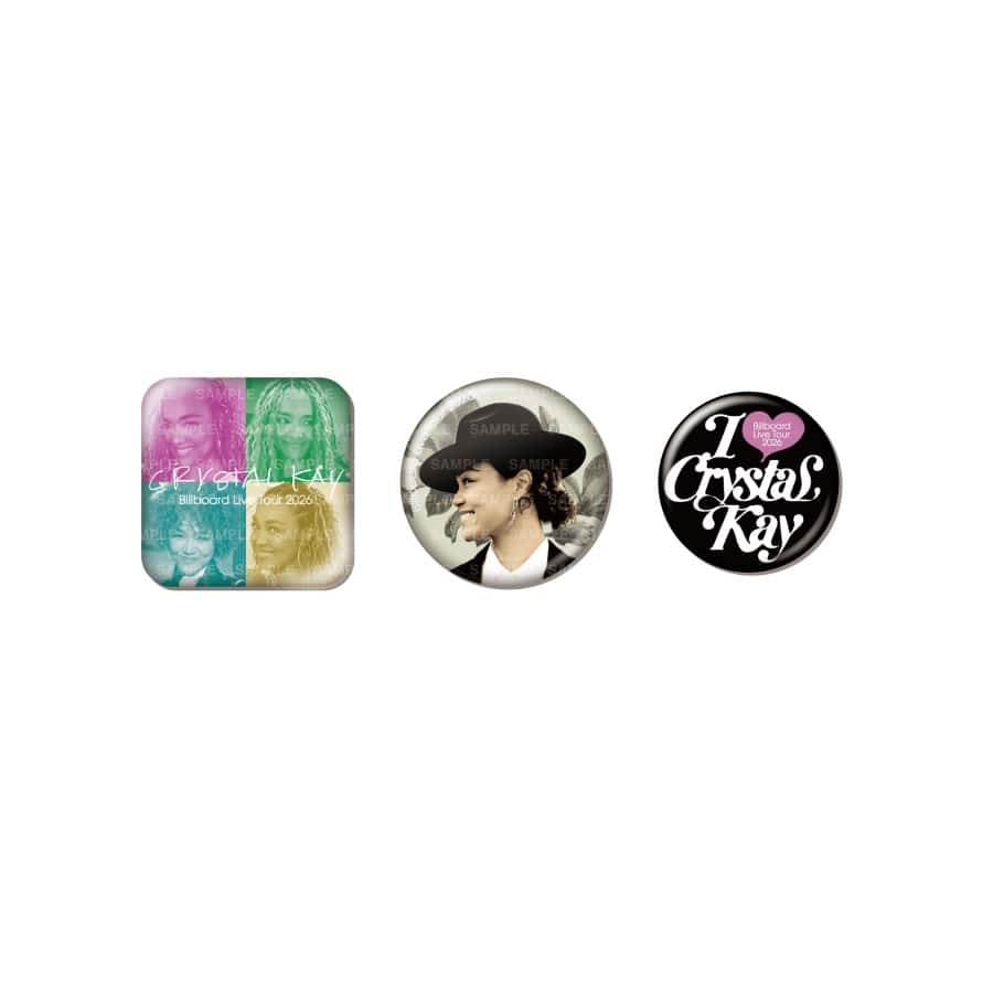 Crystal Kay Billboard Live Tour 2026 缶バッジセット 詳細画像 カラー共通 1