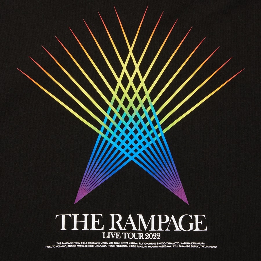 EXILE TRIBE STATION ONLINE STORE｜RAY OF LIGHT ツアーTシャツ/BLACK