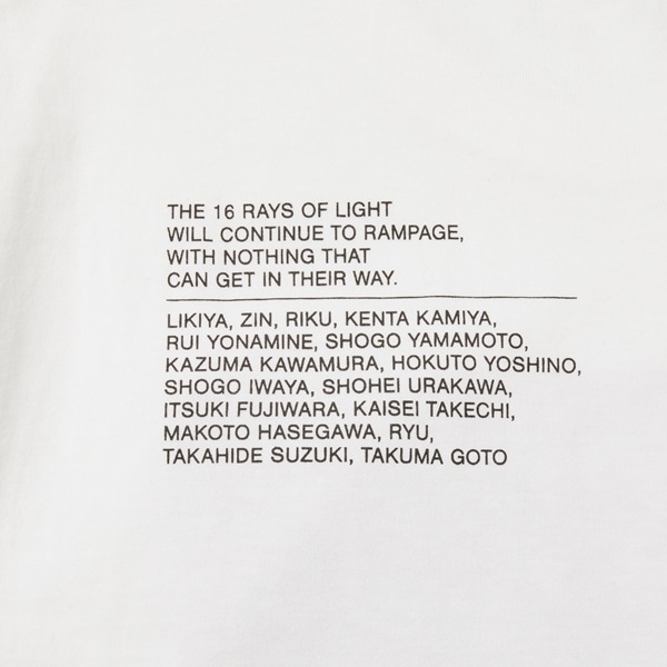 RAY OF LIGHT フォトTシャツ/WHITE 詳細画像