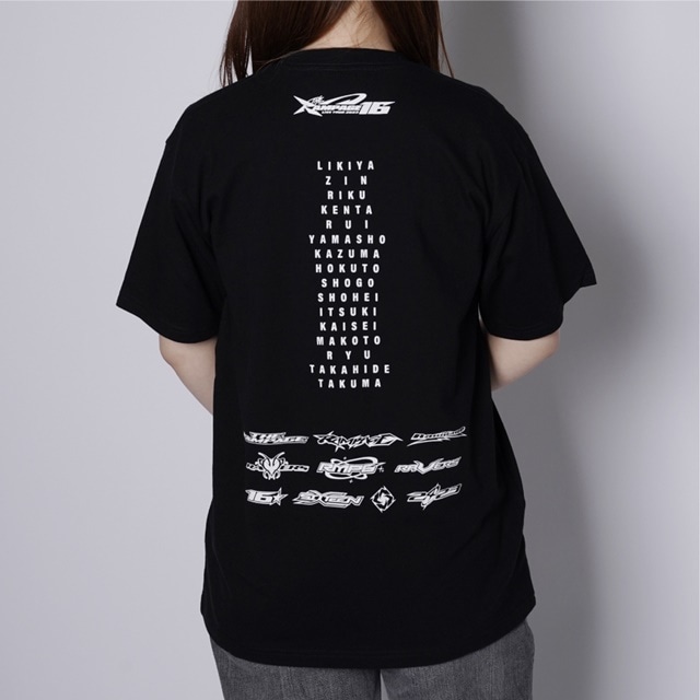 16 ツアーTシャツ/BLACK 詳細画像