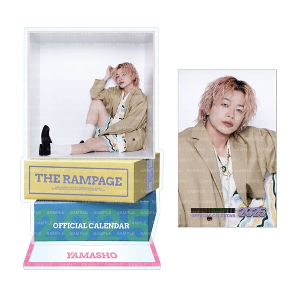 THE RAMPAGE 2025 カレンダー BIGアクリルスタンド&ステッカーセット 詳細画像