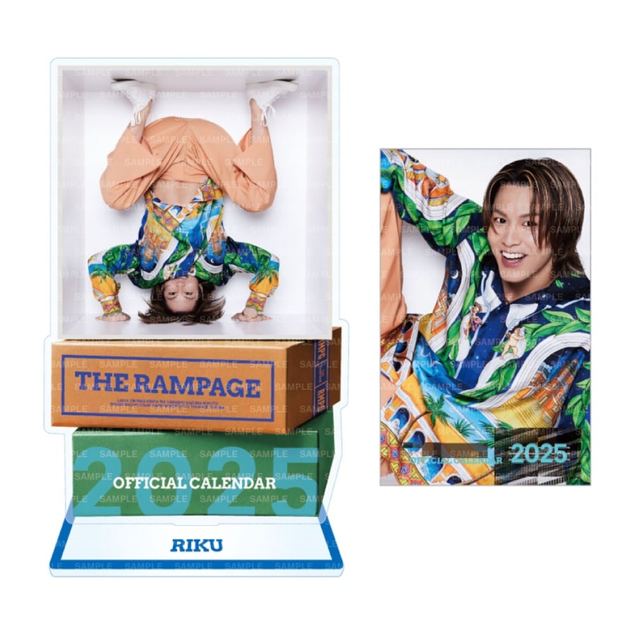 THE RAMPAGE 2025 カレンダー BIGアクリルスタンド&ステッカーセット 詳細画像 RIKU 1