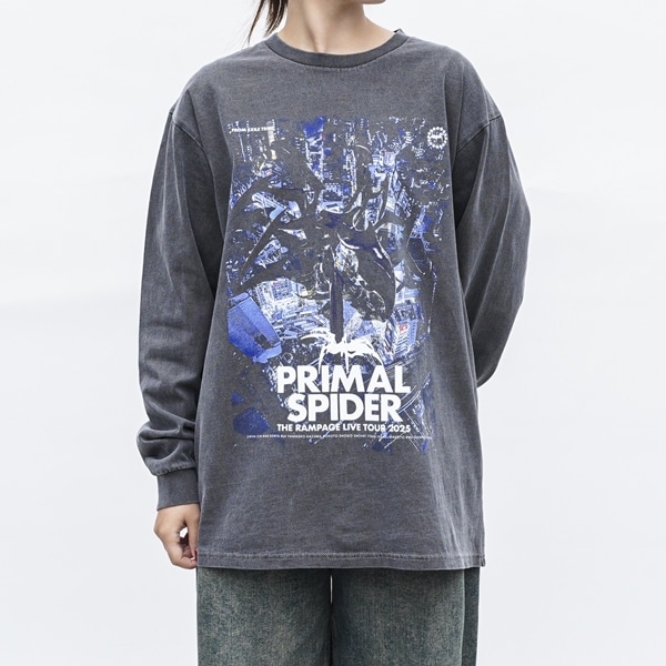 PRIMAL SPIDER ロングスリーブTシャツ/CHARCOAL GRAY 詳細画像