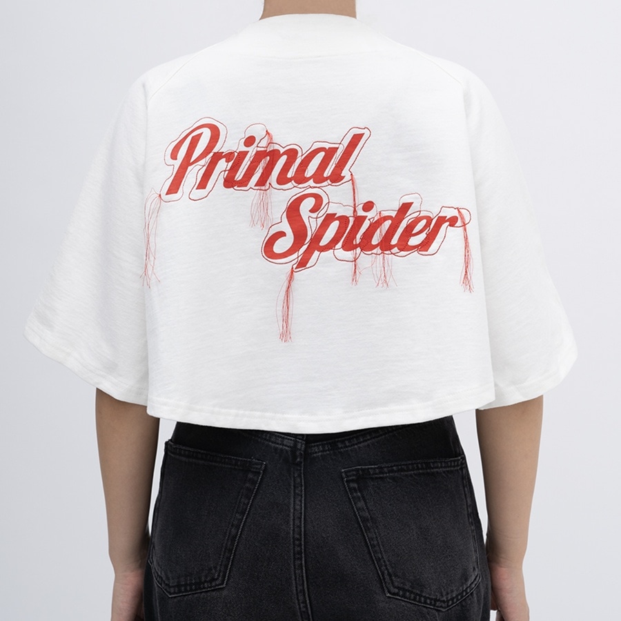 PRIMAL SPIDER ～巡らせる糸～ クロップドベースボールシャツ 詳細画像 カラー共通 6