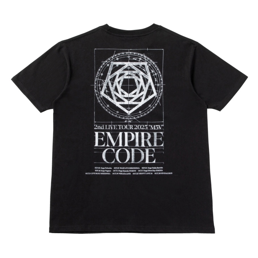 M5V ～EMPIRE CODE～ ツアーTシャツ/BLACK 詳細画像 カラー共通 1