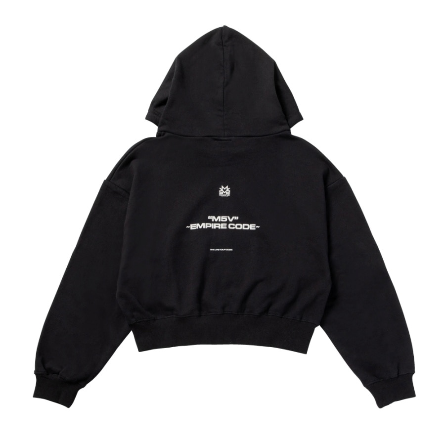M5V ～EMPIRE CODE～ クロップドWジップフーディー/BLACK 詳細画像 カラー共通 1