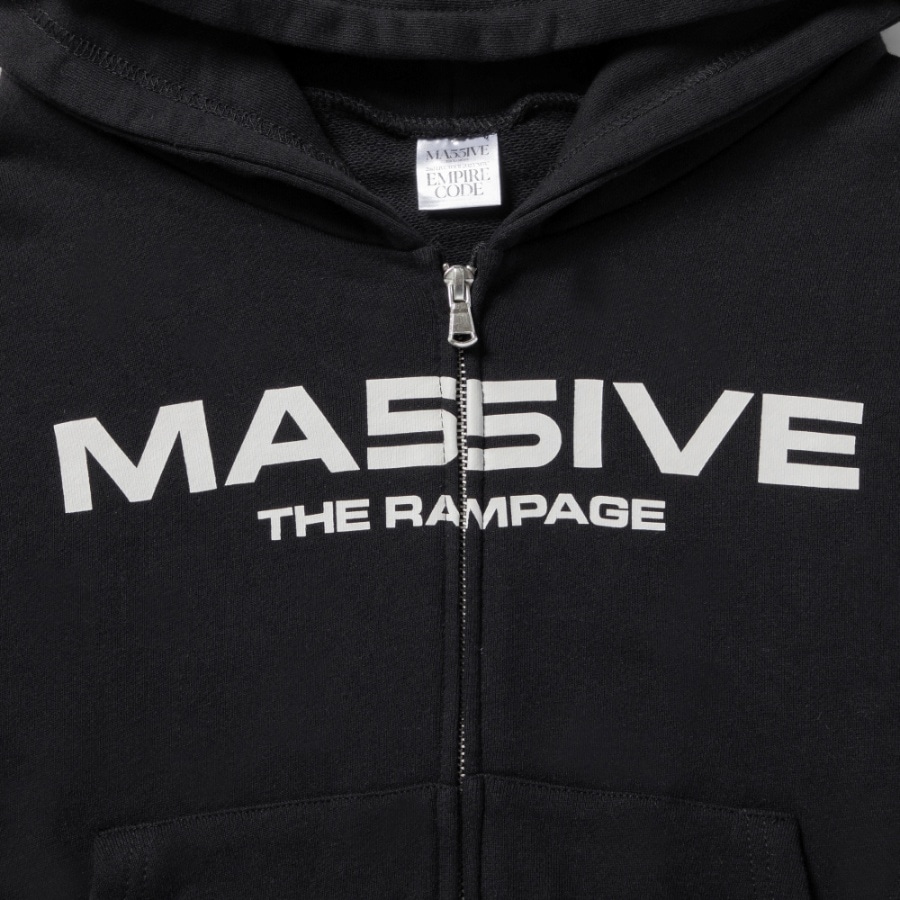 M5V ～EMPIRE CODE～ クロップドWジップフーディー/BLACK 詳細画像 カラー共通 2