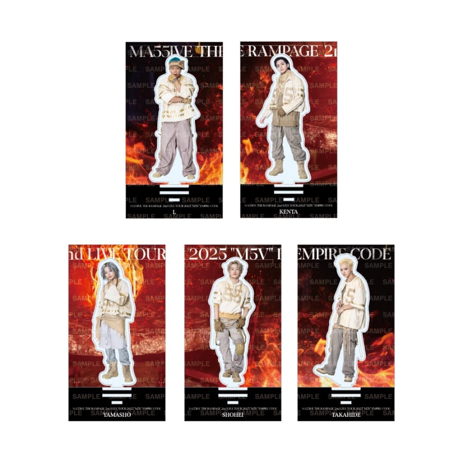 M5V ～EMPIRE CODE～ アクリルスタンド5種セット 詳細画像 カラー共通 1