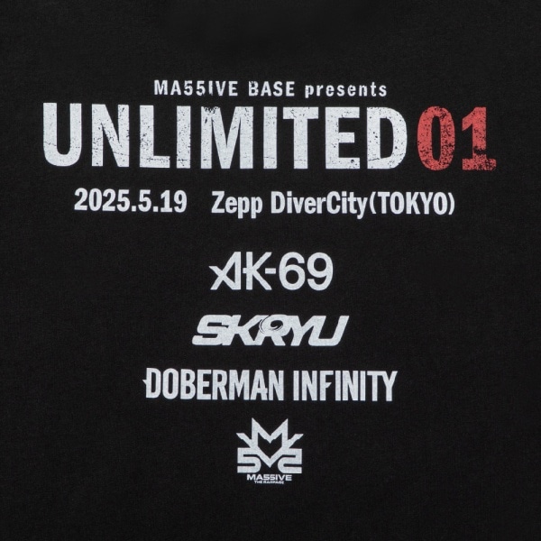 UNLIMITED 01 Tシャツ/BLACK 詳細画像