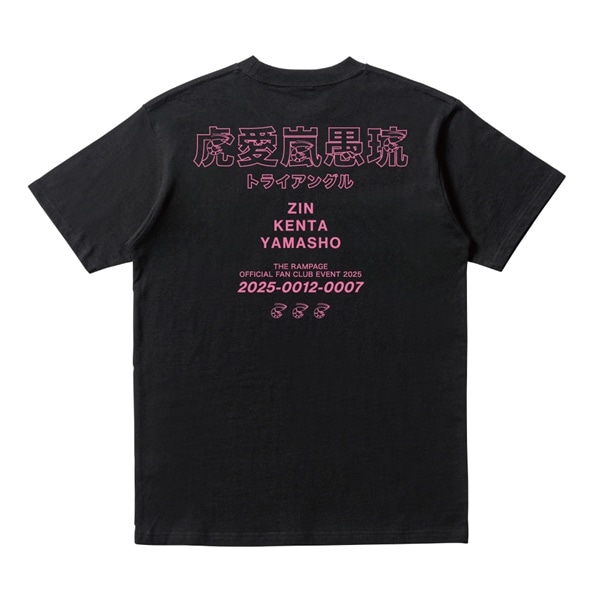 虎愛嵐愚琉 Tシャツ/BLACK 詳細画像