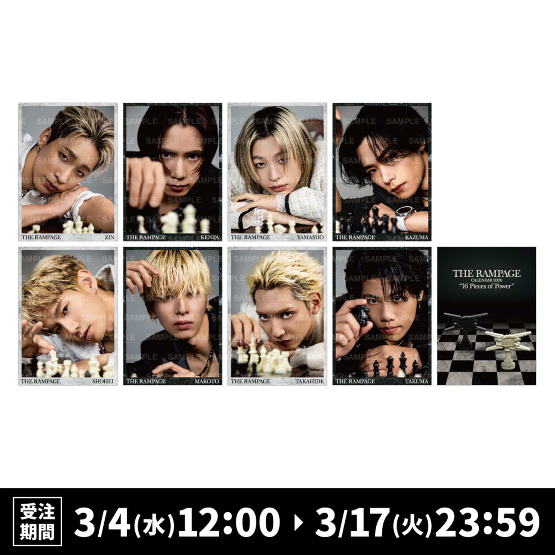 新品未開封 30枚 THE RAMPAGE フォトカード EXILE TRIBE STATION ONLINE STORE｜(R)MPG フォトカードB/16種セット