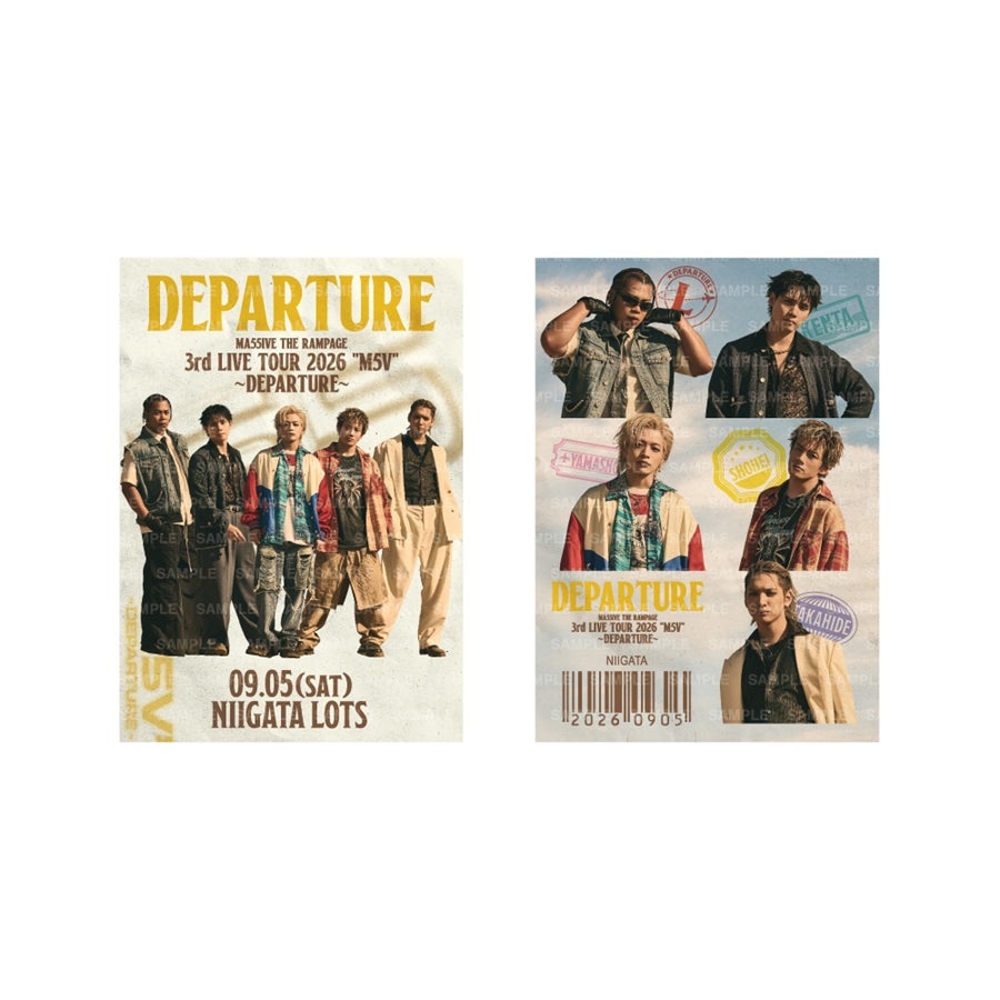 【会場限定】"M5V" ～DEPARTURE～ 御楽印2枚セット 詳細画像 9/5新潟 1