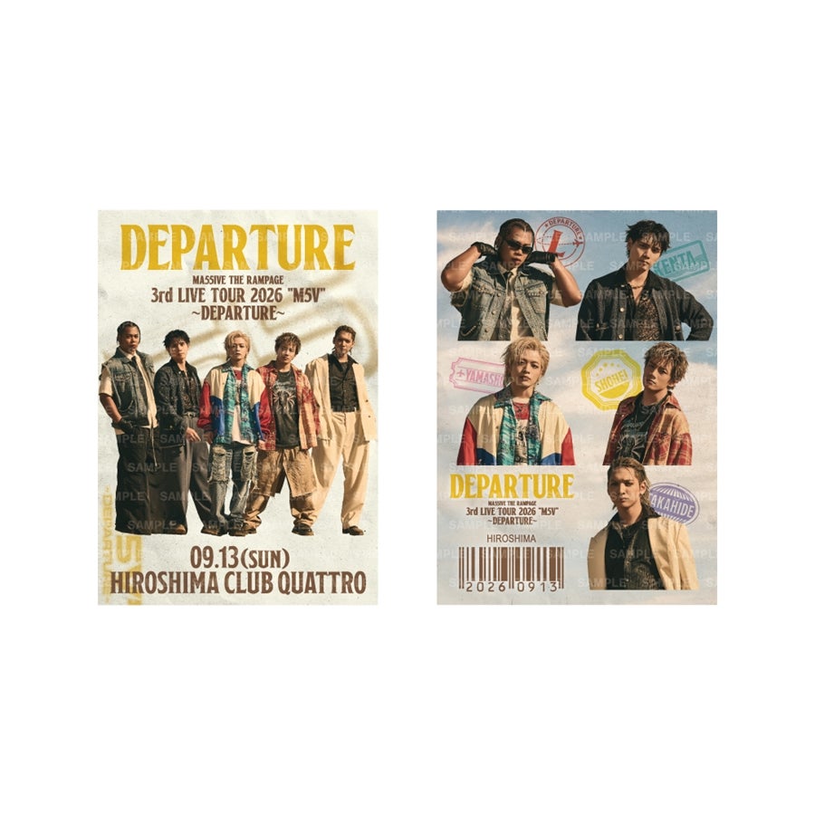 【会場限定】"M5V" ～DEPARTURE～ 御楽印2枚セット 詳細画像 9/13広島 1