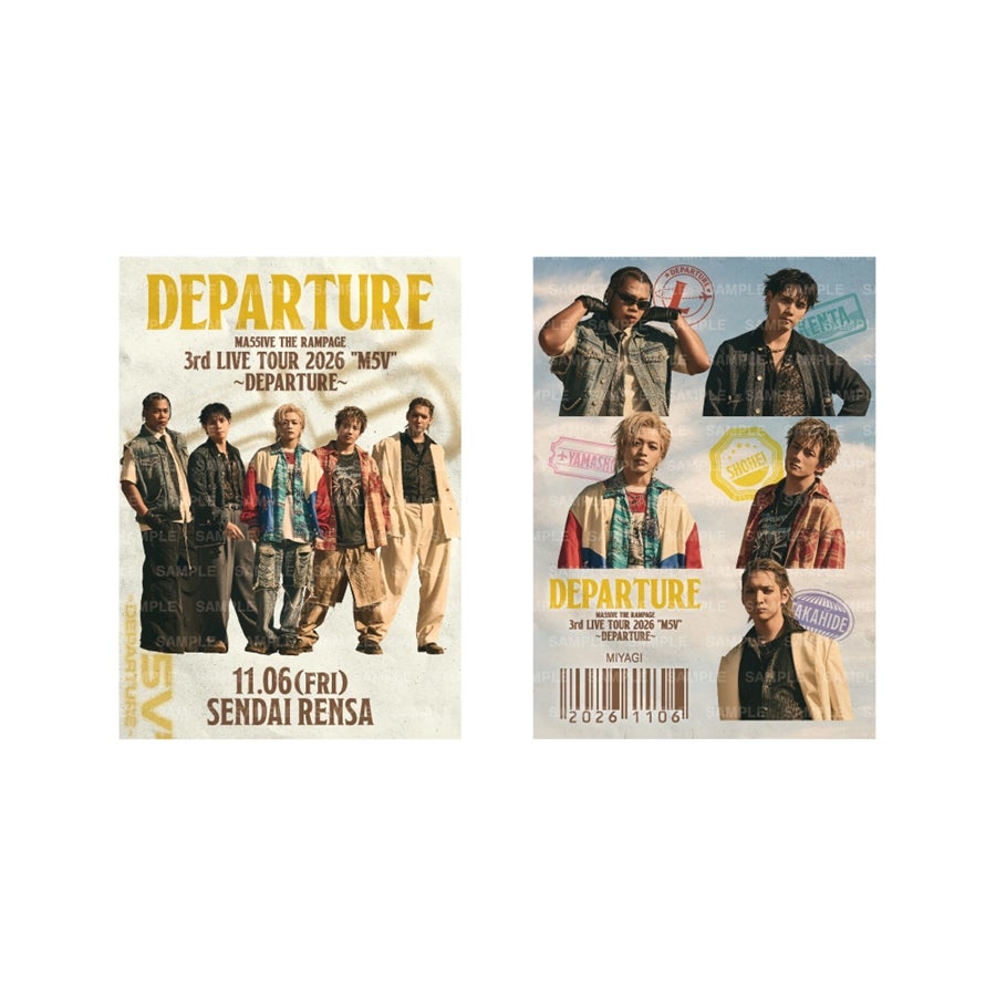 【会場限定】"M5V" ～DEPARTURE～ 御楽印2枚セット 詳細画像 11/6宮城 1