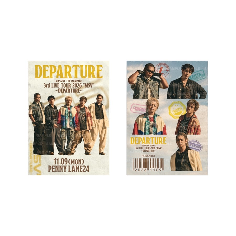 【会場限定】"M5V" ～DEPARTURE～ 御楽印2枚セット 詳細画像 11/9北海道 1
