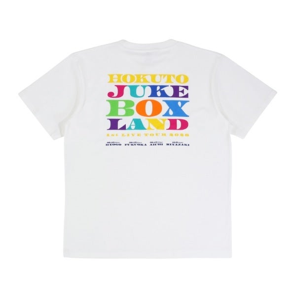 HOKUTO JUKE BOX LAND ツアーTシャツ/WHITE 詳細画像