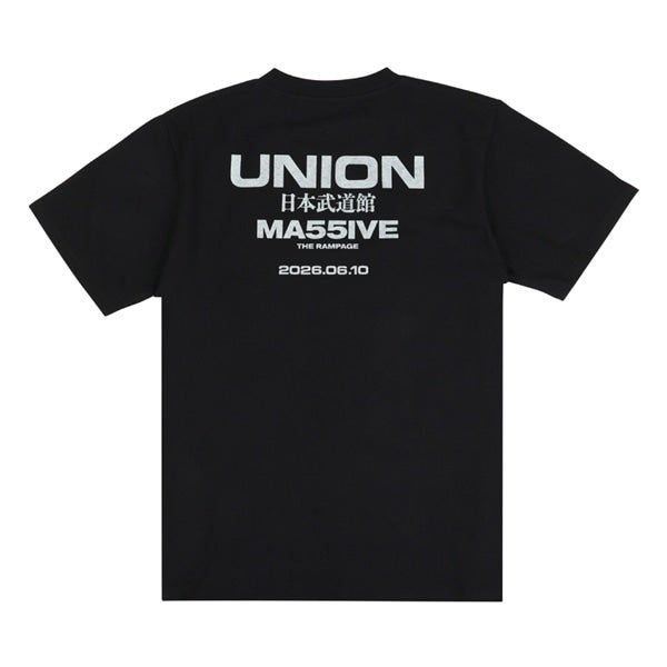 MA55IVE UNION ロゴTシャツ/BLACK 詳細画像