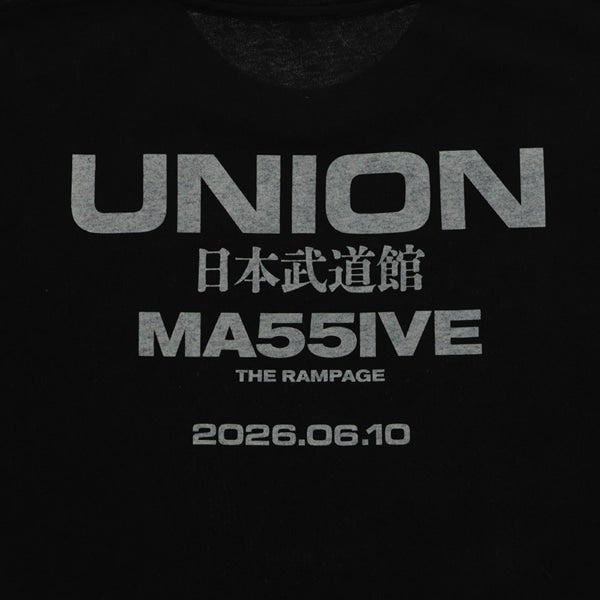 MA55IVE UNION ロゴTシャツ/BLACK 詳細画像