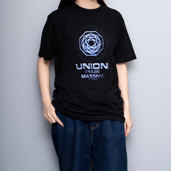 MA55IVE UNION ロゴTシャツ/BLACK 詳細画像