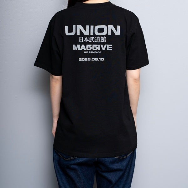 MA55IVE UNION ロゴTシャツ/BLACK 詳細画像