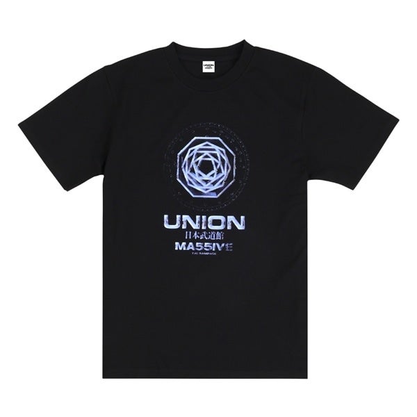 MA55IVE UNION ロゴTシャツ/BLACK
