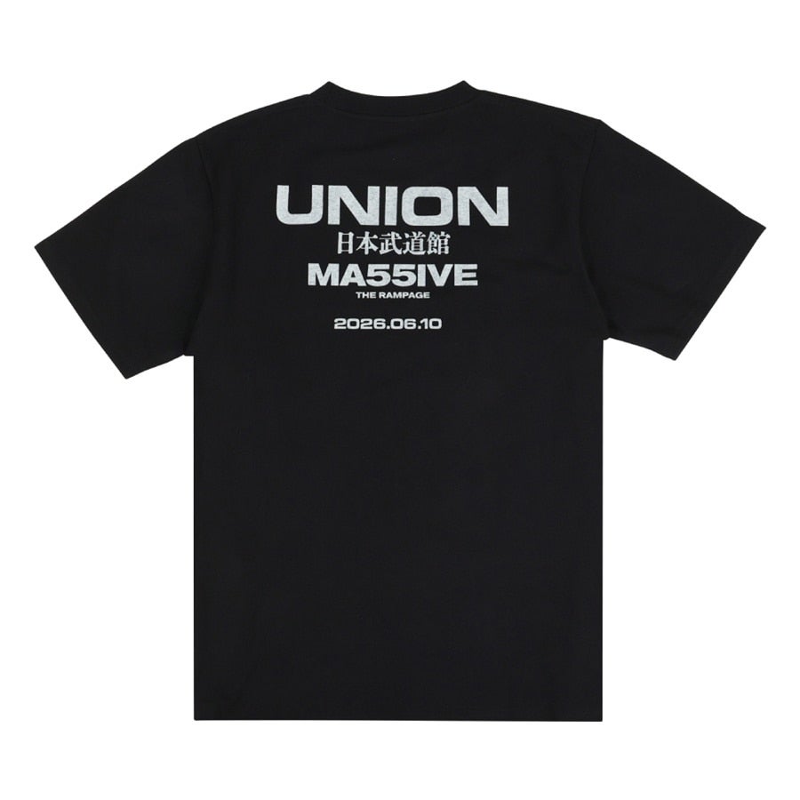 MA55IVE UNION ロゴTシャツ/BLACK 詳細画像 カラー共通 1