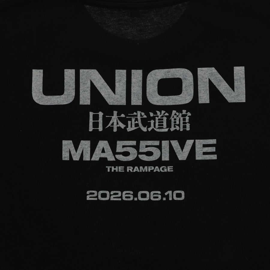 MA55IVE UNION ロゴTシャツ/BLACK 詳細画像 カラー共通 3