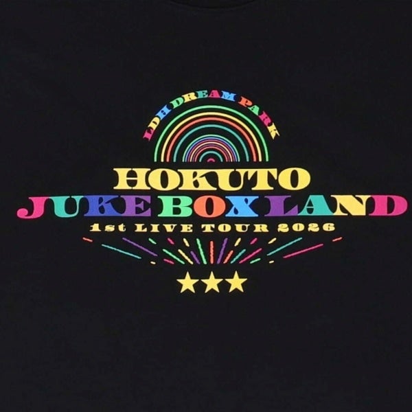HOKUTO JUKE BOX LAND ～LDH DREAM PARK～ Tシャツ/BLACK 詳細画像