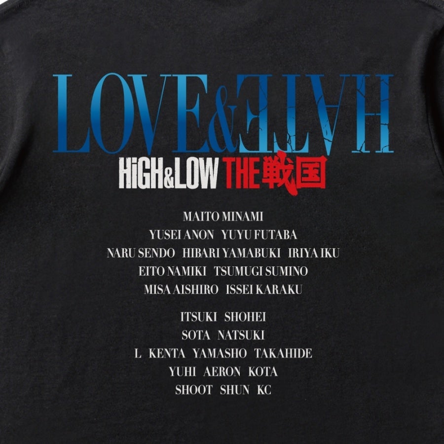 LOVE&HATE Tシャツ/BLACK 詳細画像 カラー共通 3