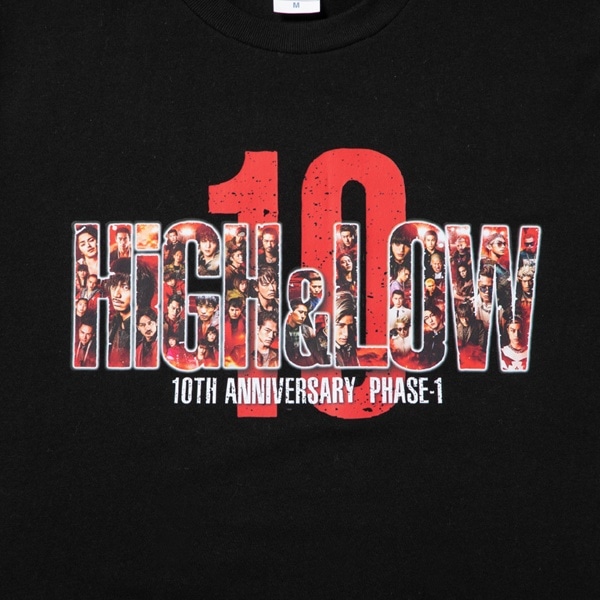 HiGH&LOW 10th ANNIVERSARY Tシャツ/BLACK 詳細画像