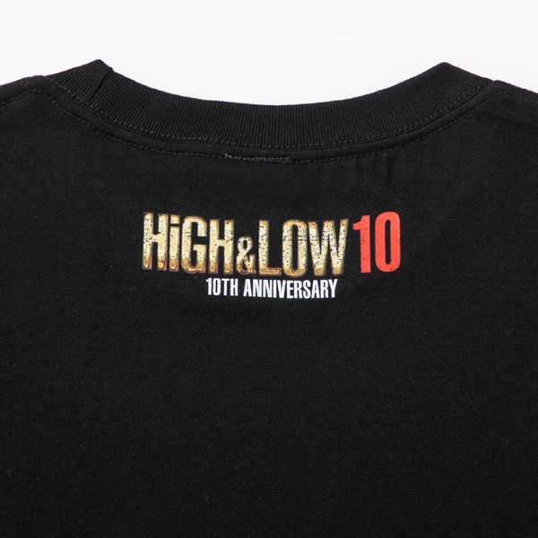 HiGH&LOW 10th ANNIVERSARY Tシャツ/BLACK 詳細画像
