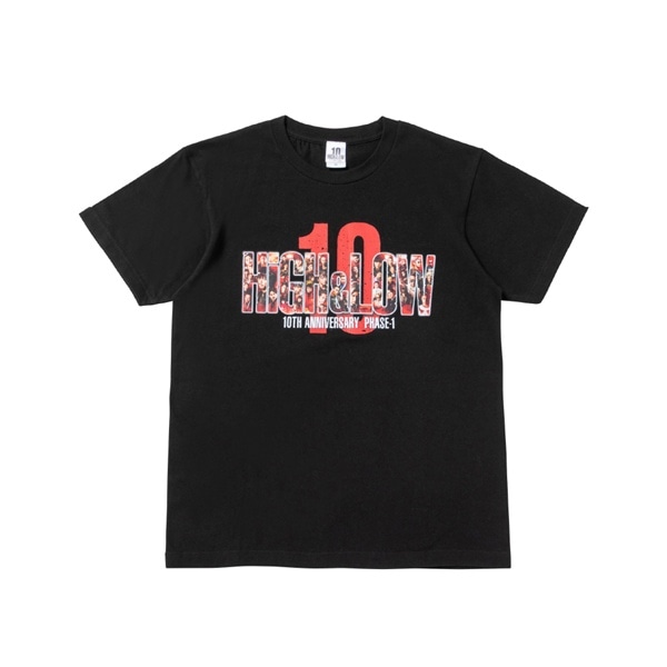 HiGH&LOW 10th ANNIVERSARY Tシャツ/BLACK